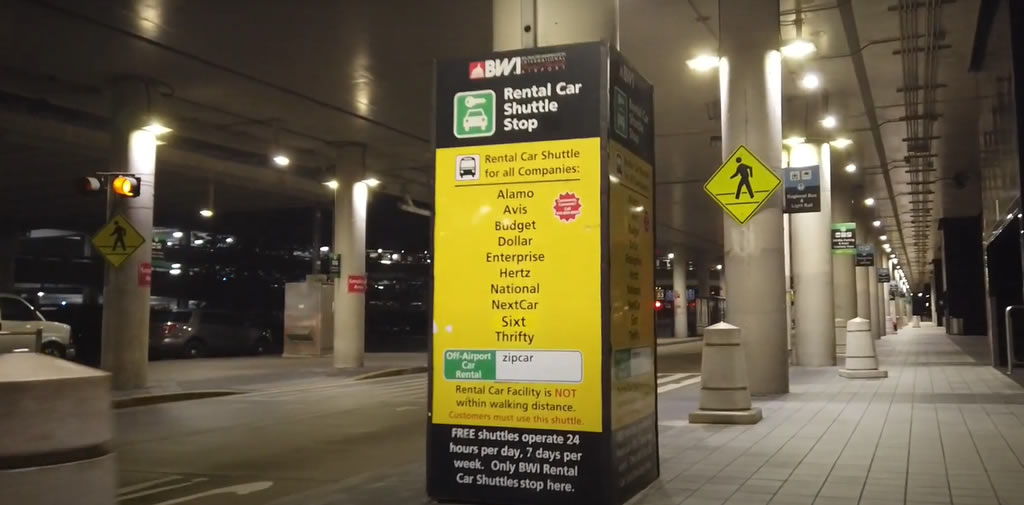 Empresas de aluguer de autom&oacute;veis BWI aeroporto